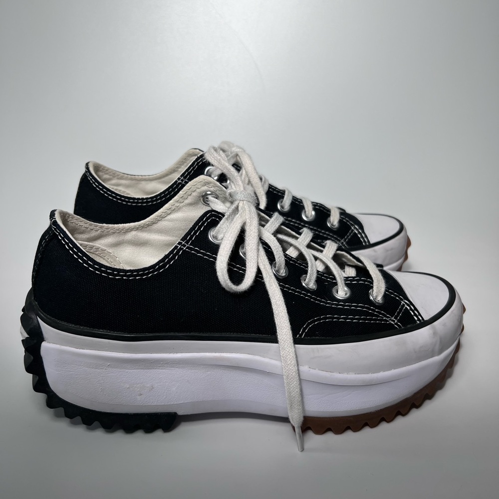 Platform Converse Chuck Taylor White with Pink Label
